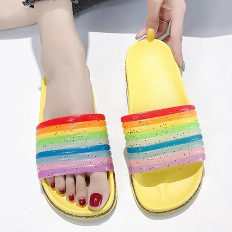 

Women Slippers Casual Platform Candy Beach Non Slip Flip Flops Bathroom Shoes Ladies Slides Summer Sandal Zapatos Mujer 1935W