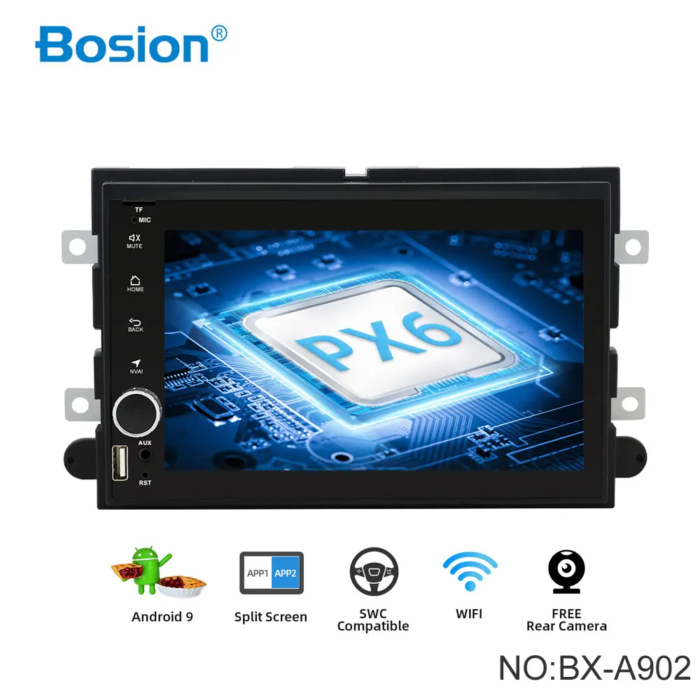 Bosion 2 Din Android 10 0 автомобильный DVD плеер для Ford F150 F350 F450 F550 F250 Fusion Expedition Mustang Explorer Radio PX6