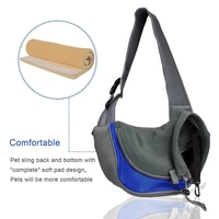 comfortable sling handbag tote pouch pet carrier outdoor travel dog shoulder bag mesh oxford single sling bag fashion side bag