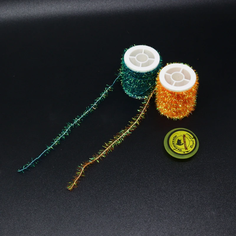 Перламутровый кактус синель лосось и стальная голова Стример Летать для вязания