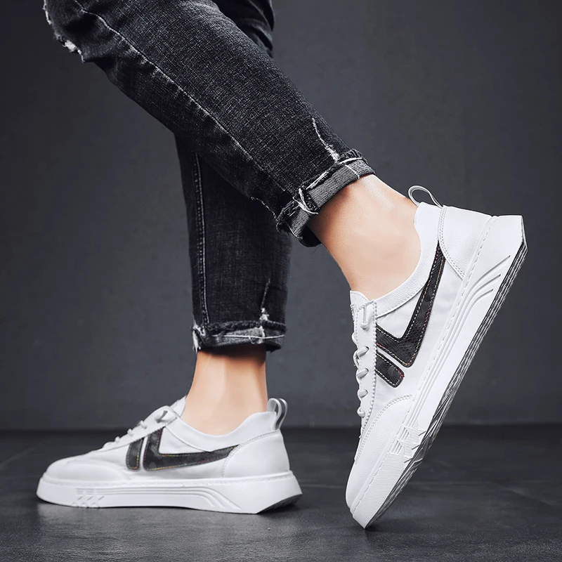 

Mens Shoes Hip Hop Men Shoes Soft Sole Man High Quality Zapatos De Hombre Casual Spring/summer Rubber White Mens Summer For