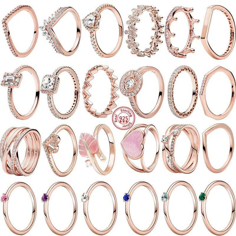 Новое поступление бриллиантовое кольцо циркониевое ПАВЕ листья корона цветок