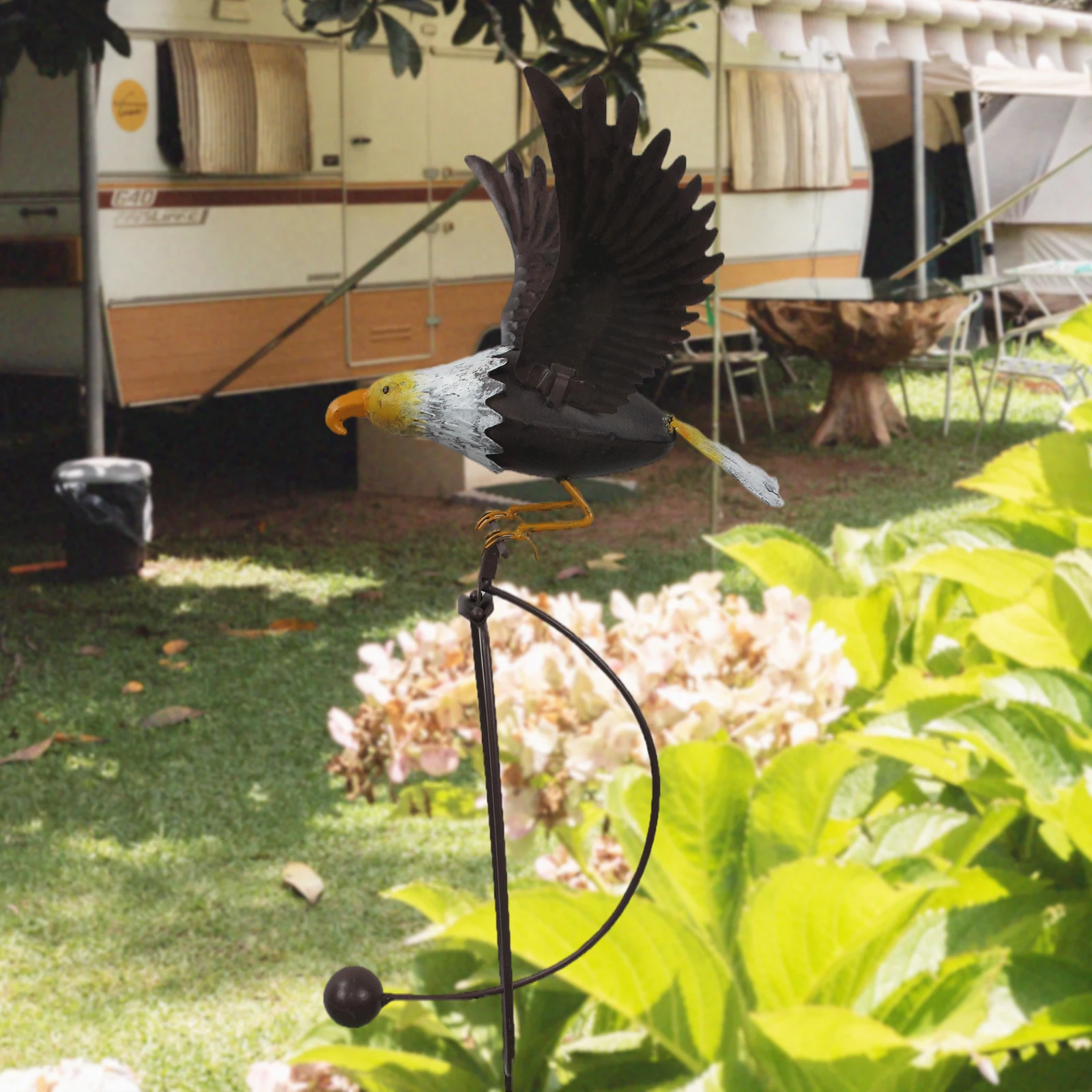 

Garden Art Outdoor Garden Backyard Branch Iron Animal Decoration Gift Creative Simulation Bird Ornament Statues