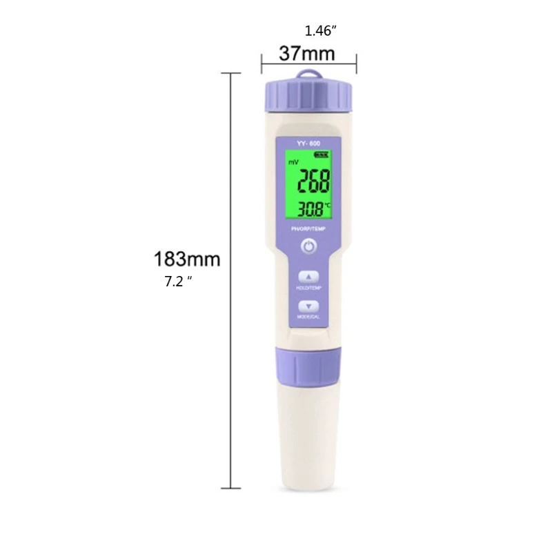 

Professional Digital Water Tester YY-600 PH/ORP/TEMP 3 In 1 Tester Pen With PH&ORP Calibration Powder Buffer Powder High Quality