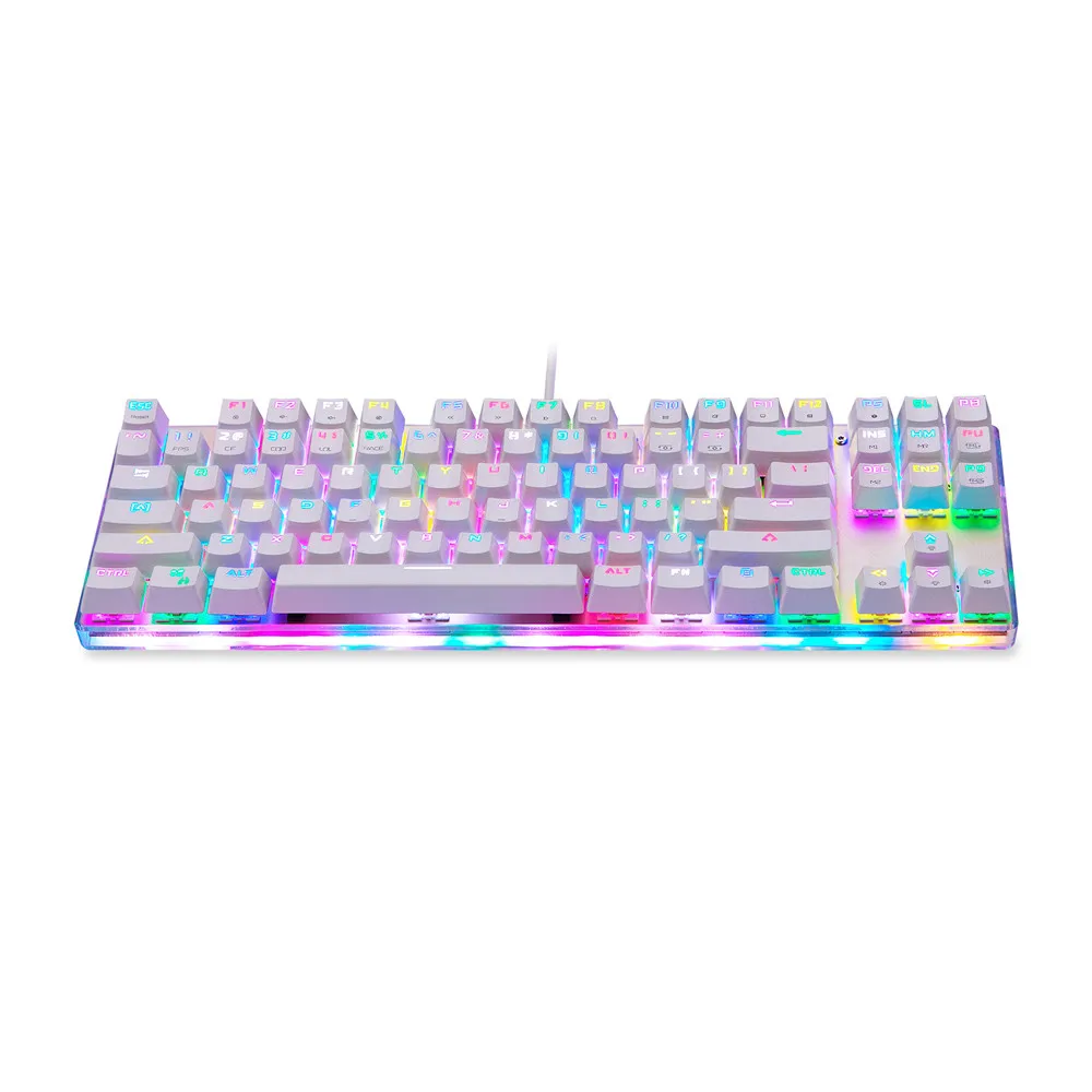 

Motospeed K87s Colorful Illuminated Backlight Usb Wired Gaming Backlit Keyboard For Laptop Desktop Entertainment Keyboard