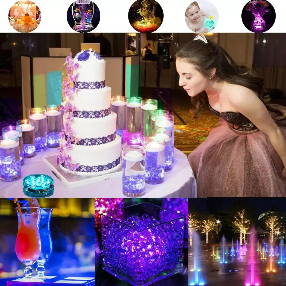 10 светодиодный RGB Светодиодный подводный светильник пруд погружной IP67