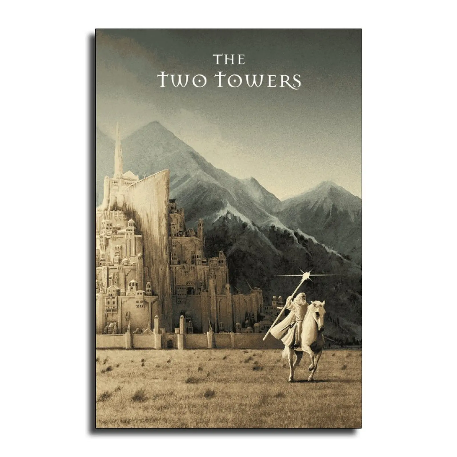 Властелин колец The Two Tower 2 холст художественный плакат и настенный принт