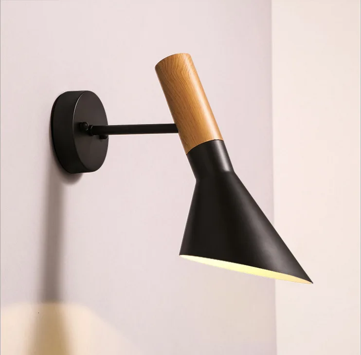 Фото Прикроватная лампа для спальни с имитацией зерна оригинальный настенный
