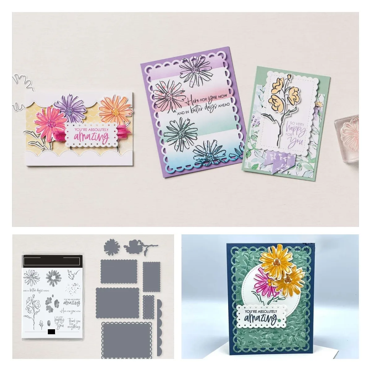 

Sping Flowers Happy to You Metal Cutting Dies And Stamp for Scrapbooking Photo Album Decorative Embossing DIY Paper Cards New