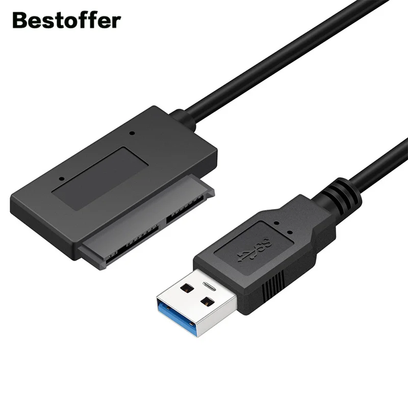 

20CM USB3.0 A to Micro SATA 7+9 16Pin 1.8" SSD Hard Disk Drive Adapter Cable