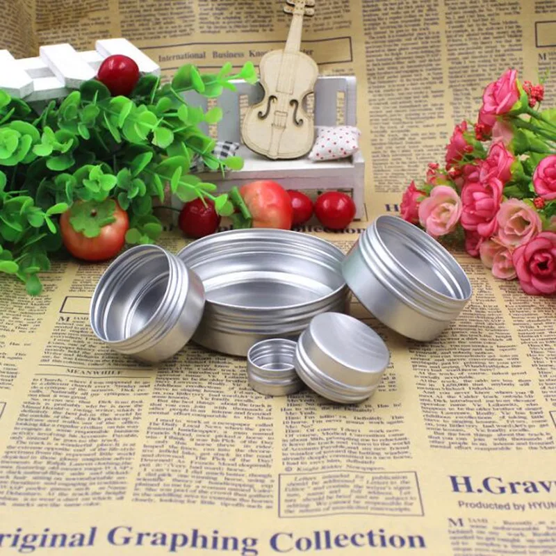 Пустые косметические контейнеры 10 шт./лот банка для крема жестяная коробка