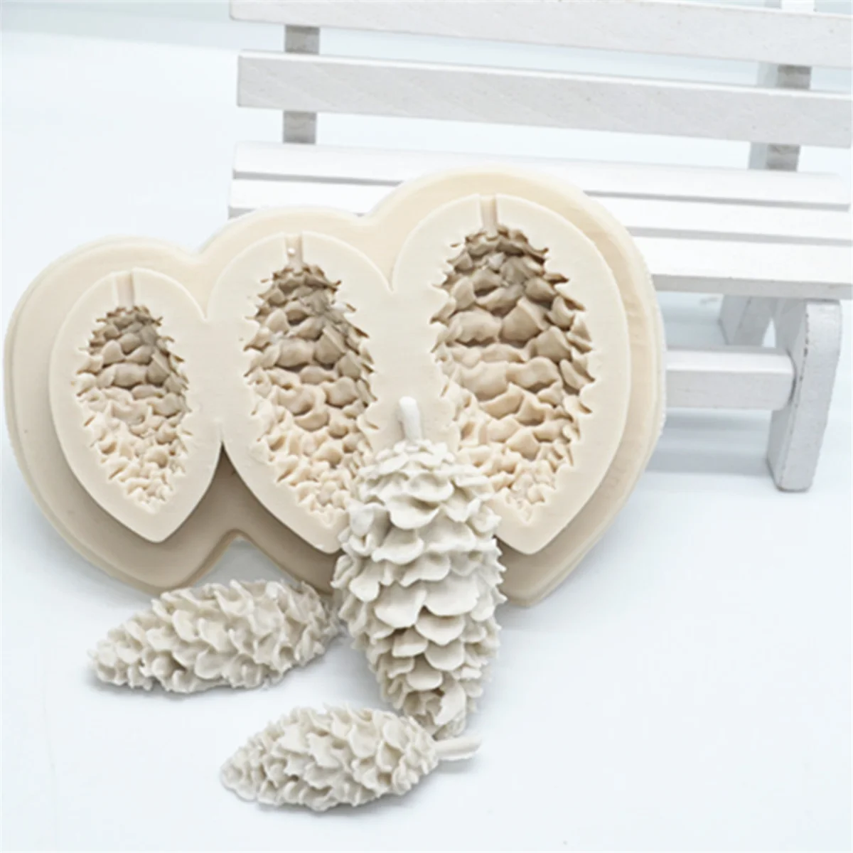 Luyou 3D сосновые шишки инструменты для украшения торта силиконовые формы помадные