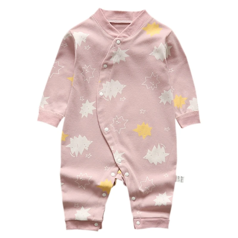 Newborn 0-12M Baby Girl Clothes Boy Romper Infant Toddler Floral Print New Autumn Long Sleeve Kids Jumpsuit | Мать и ребенок