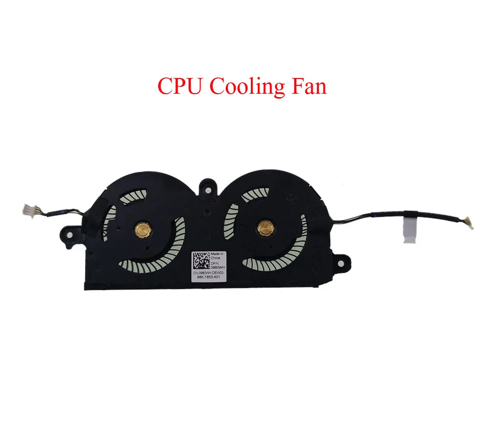CPU Fan Вентилятор процессора для ноутбука, радиатор и вентилятор для DELL для XPS 13 9370 AT20C0010C0 0PNWJR 0980WH PNWJR 980WH и радиатор, новое и оригинальное - Цвет: CPU Fan