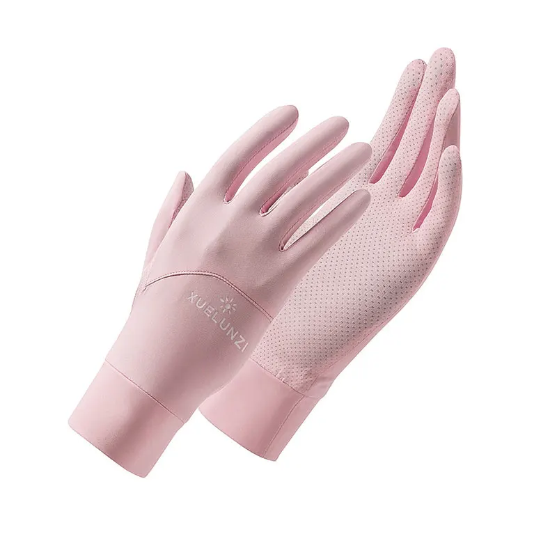 

Перчатки женские сетчатые с возможностью открытия кончиков пальцев, летние солнцезащитные митенки для вождения, тонкие Нескользящие из ви...