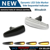 2pcs led dynamic side marker turn signal light for mitsubishi lancer sportack mirage pajero outlander sport montero asx