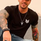 Треугольное мужское ожерелье, мужское геометрическое ожерелье с кулоном, ожерелье из нержавеющей стали, мужское ювелирное изделие