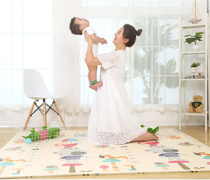 Складной детский двусторонний игровой коврик XPE Puzzle Детский коврик Tapete Infantil комната ползающий коврик нетоксичный Детский ковер Brinquedos