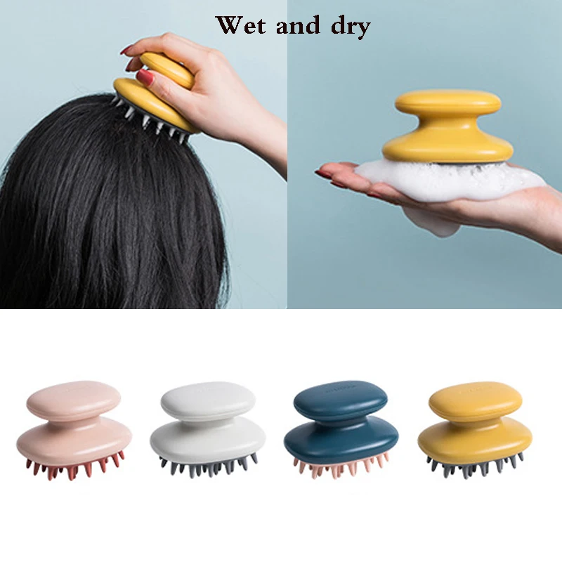 Ручной шампунь из АБС пластика для кожи головы Массажная щетка мытья душа