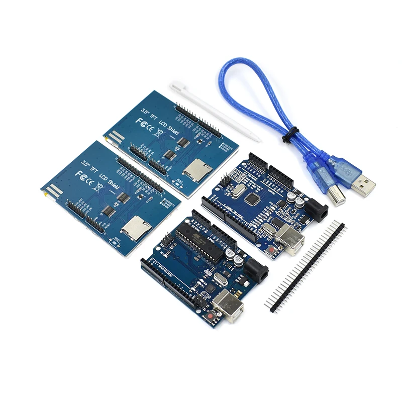 Фото ЖК-модуль 3,5 дюймовый TFT ЖК-экран 3,5 дюйма + UNO R3 REV3 MEGA328P плата для Arduino №5
