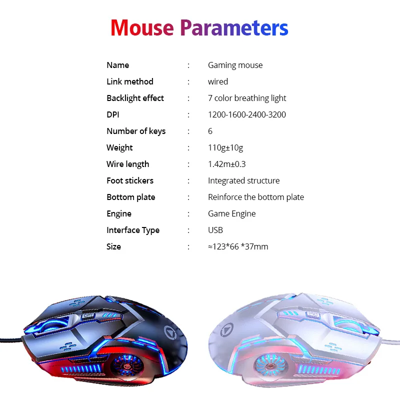 gaming mouse for pc gamer mouse wired mute mouse optical led computer mice usb cable silent mouse for laptop pc free global shipping