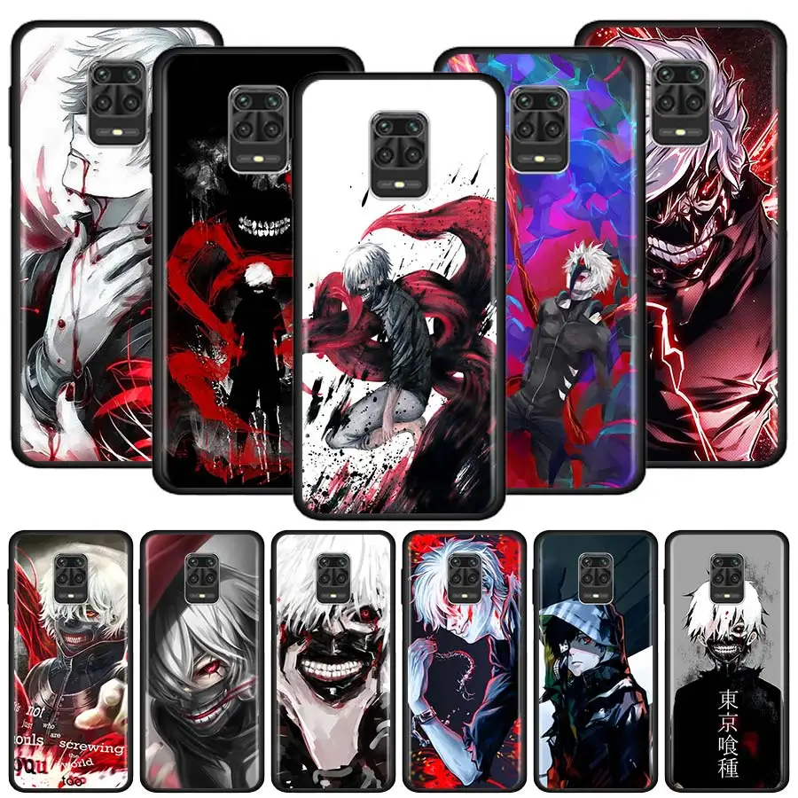 

Silicone Phone Case For Xiaomi Redmi Note 10 11 9 8 Pro 7 8T 9S 9A 9C K40 K50 Soft Back Funda Cover Coque Tokyo Ghoul Kaneki Ken