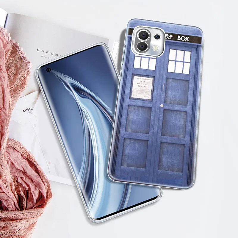 tardis box doctor who van gogh case for xiaomi mi poco x3 gt nfc m3 f3 9t 10t pro 11i 11t 9 9se a1 a2 a3 11 lite 5g soft cover free global shipping