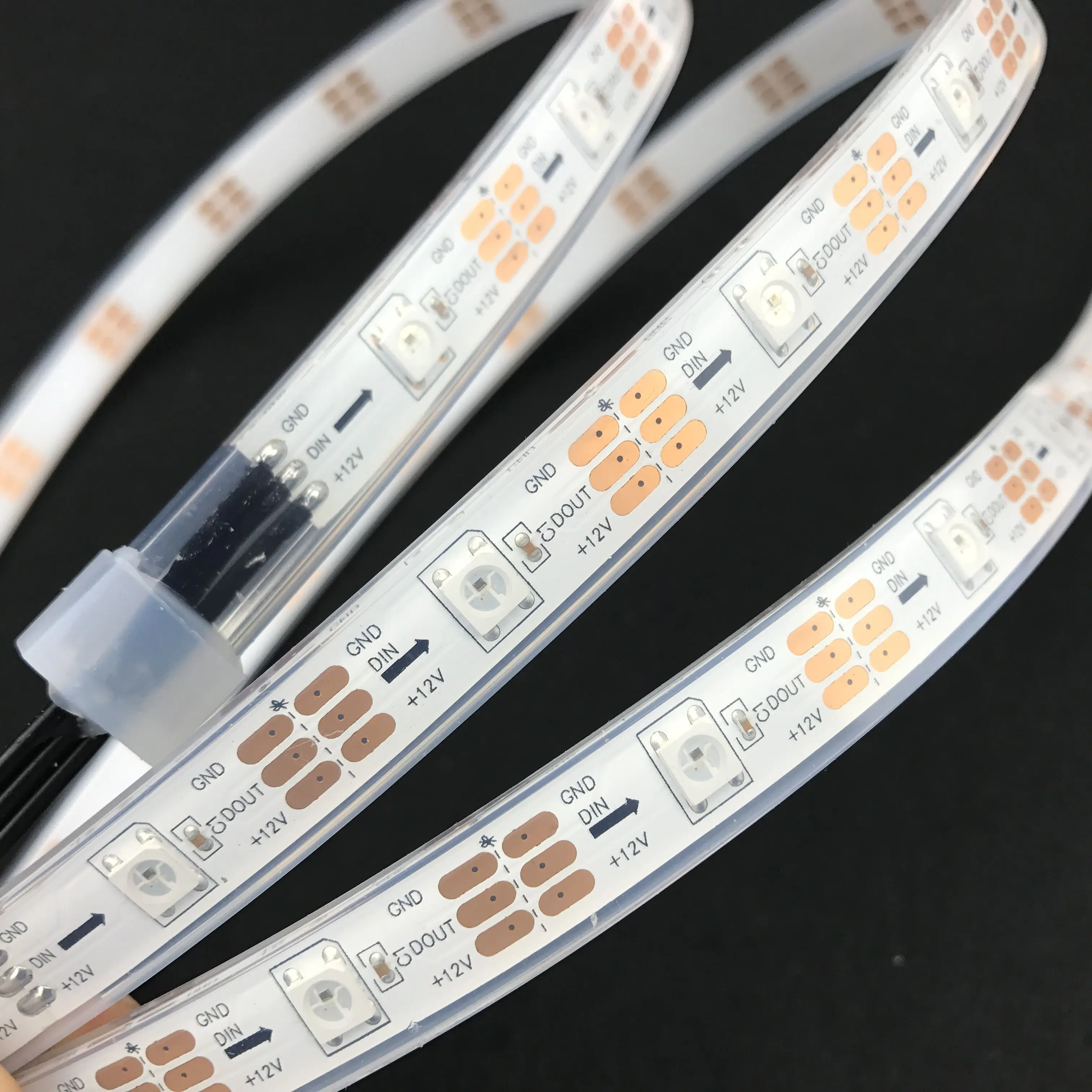 5 м 30 светодиодный Дов s/m DC12V адресуемый светодиод SK6812 пиксель IP68 пикселей Белая