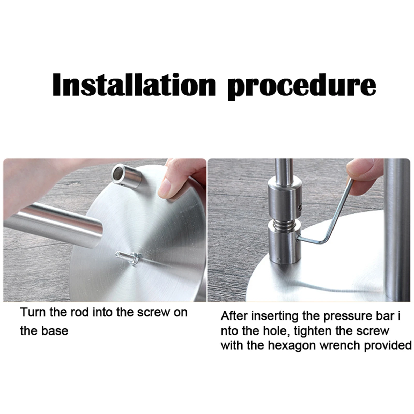 

Paper Towel Holder Stainless Steel Standing Paper Towel Organizer Roll Dispenser for Kitchen Countertop Home BOM666