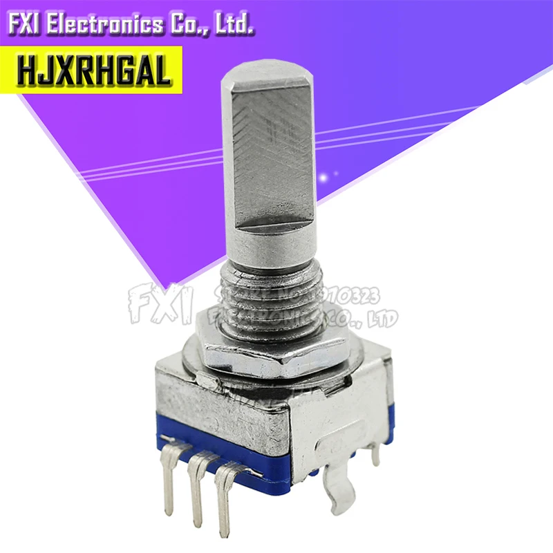 10 шт. половина/Сливовая ось Поворотный энкодер Длина ручки 15 мм/20 мм Кодовый