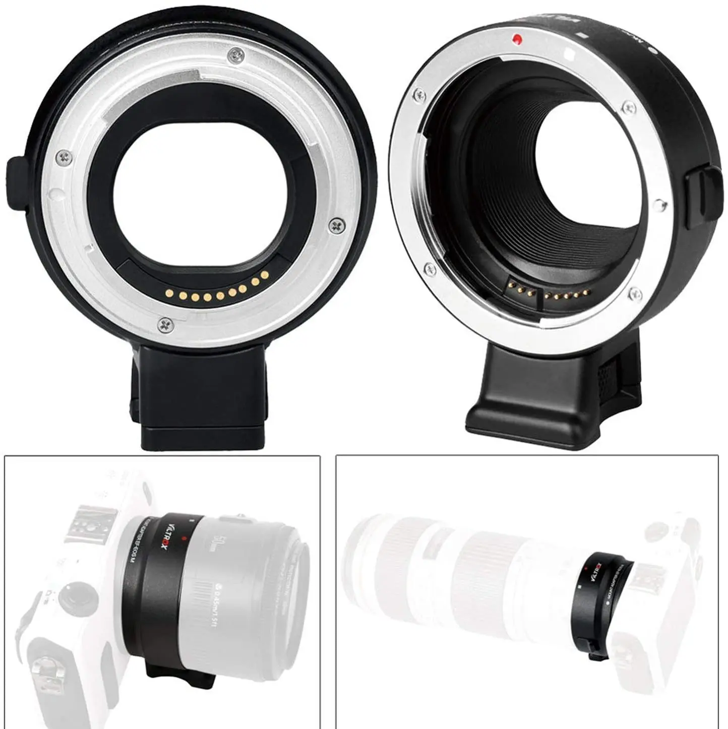 VILTROX EF-EOS M Auto Focus AF Lens Mount Adapter Ring Compatible for Canon micro single-turn EF/EFS lens M50M5M3M6 autofocus |