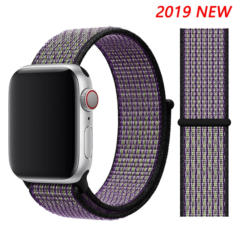 Нейлоновый ремешок для Apple watch 5 ремешок 44 мм 40 мм iWatch ремешок 42 мм 38 мм спортивный ремешок для часов Браслет Apple watch 4 3 2 1 38 40 44 мм - Цвет ремешка: Desert SandVolt