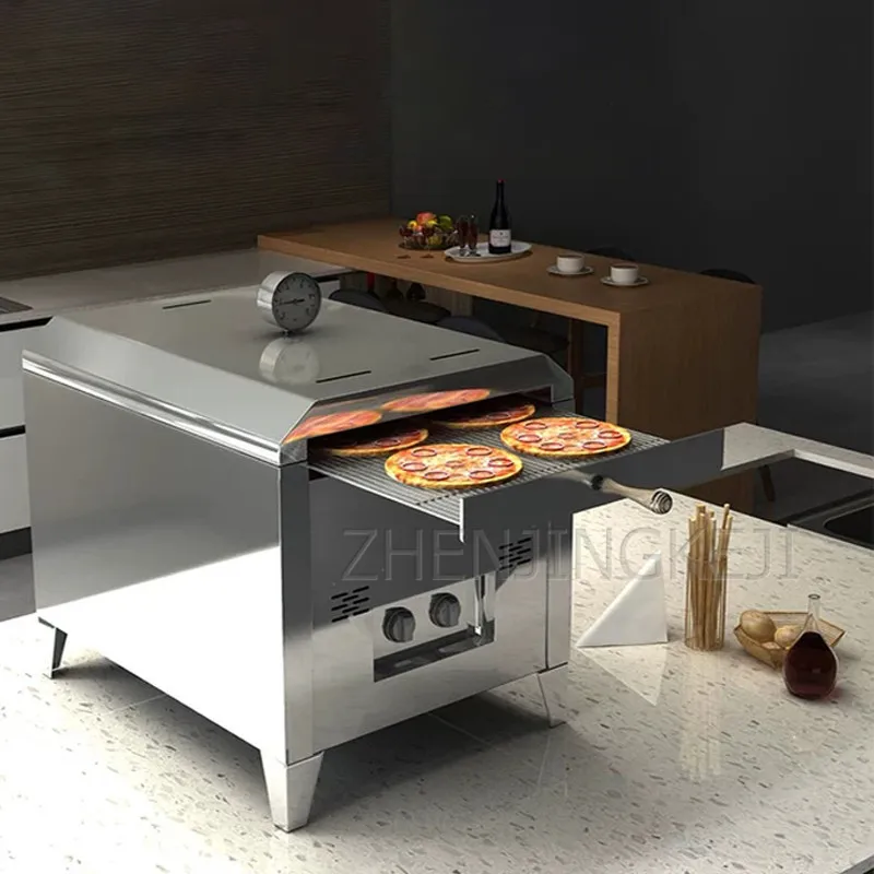 

Переносной стол для пиццы, операционный стол с подставкой из нержавеющей стали, сетчатая красная, профессиональная газовая печь для пригот...