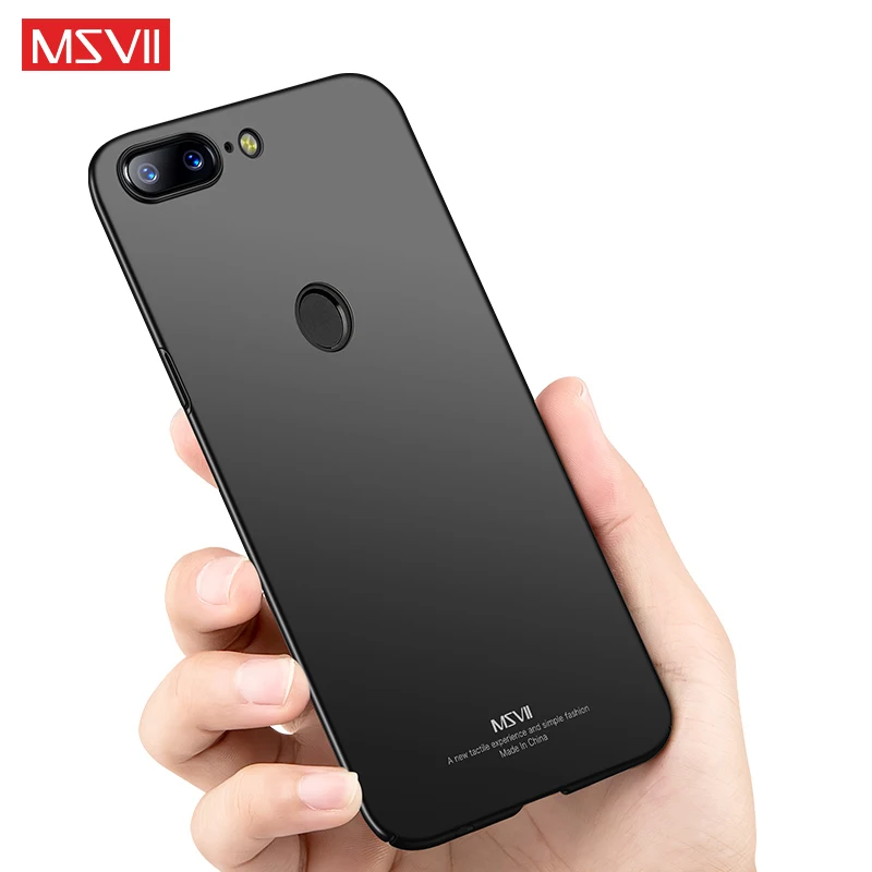 OnePlus 5T чехол MSVII палец кольцо Ультратонкий из матового силикона для One Plus 5