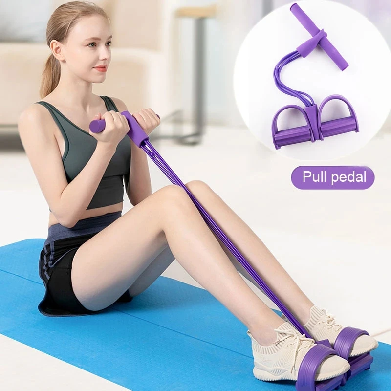 Фитнес ралли трубка веревка педаль пулер шины cuerda Резистентные полосы ноги