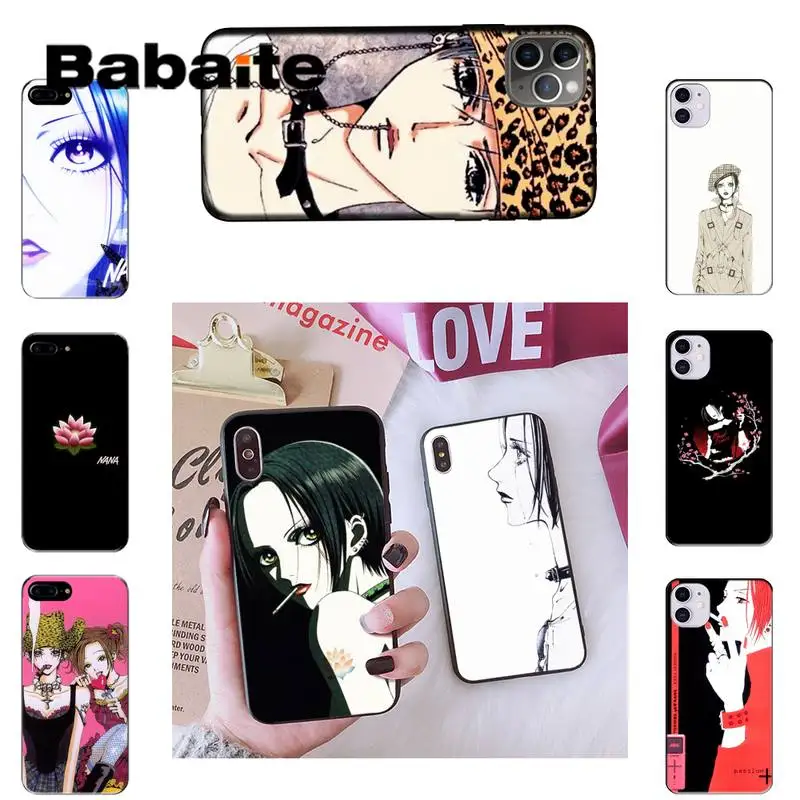 Babaite Нана Осаки аниме покупателей Чехол для мобильного телефона iPhone 8 7 6 6S Plus X XS