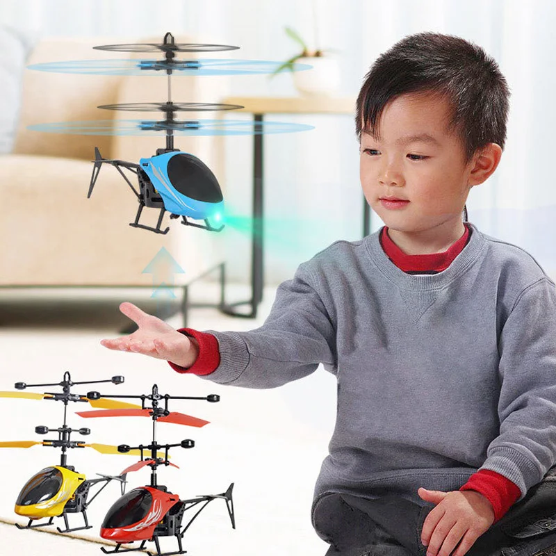 Mini RC Drone Flying RC Helicopter Aircraft Suspension Induction Helicopter Kids Toy LED Light Remote Control Toys for Children flying mini rc infrared induction flashing light helicopter aircraft