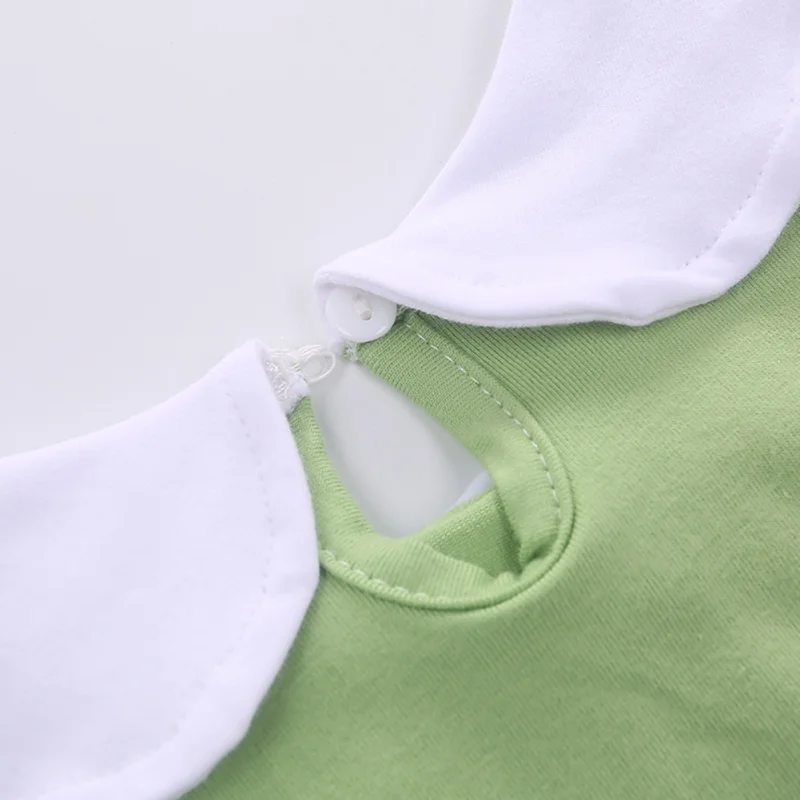 

Children Spring Autumn Cute Embroidery Tops Little Girls Wear Doll Collar Long Sleeved Cotton Casual T-Shirt