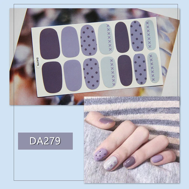 Водостойкая наклейка для ногтей с защитой окружающей среды самоклеющаяся лак