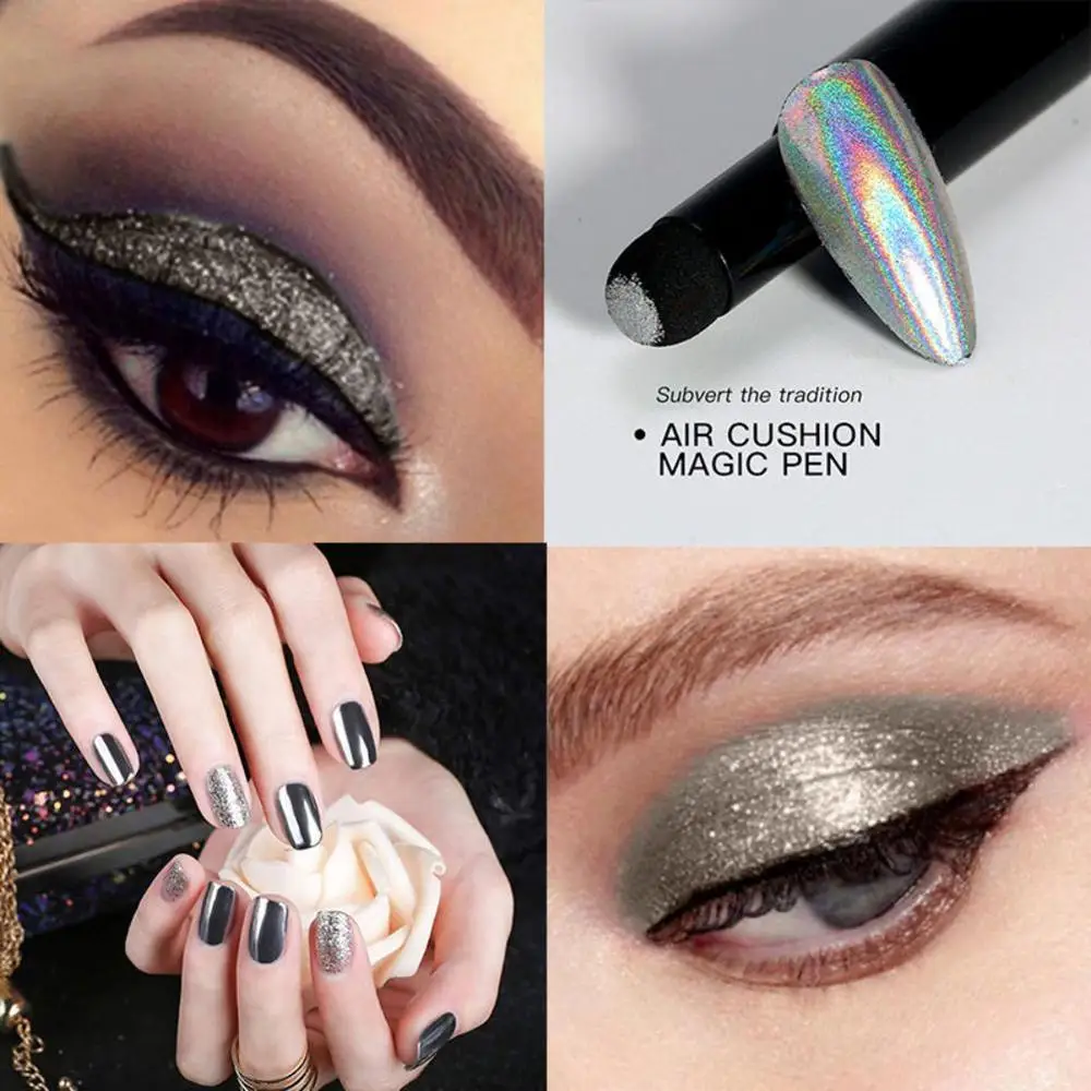 Новый продукт Подушка для ногтей перо Aurora зеркальная ручка Цветной мел One Cu