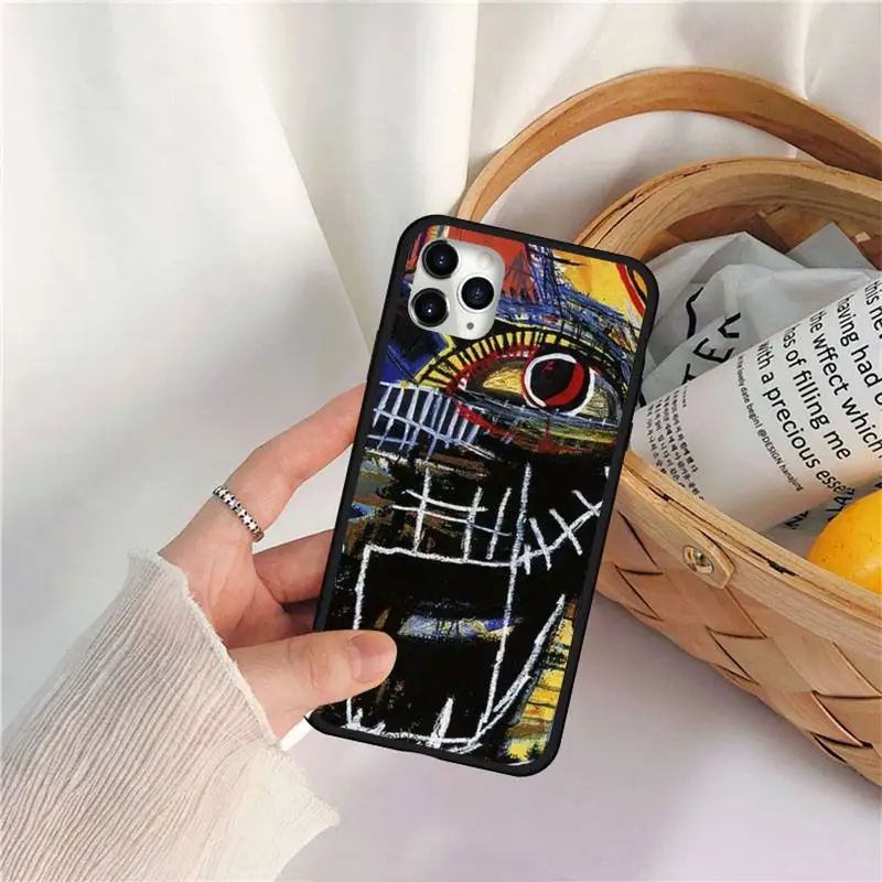 

Jean Michel Basquiat Art Graffiti Phone Case for iPhone 11 12 pro MINI XS MAX 8 7 6 6S Plus X 5S SE 2020 XR