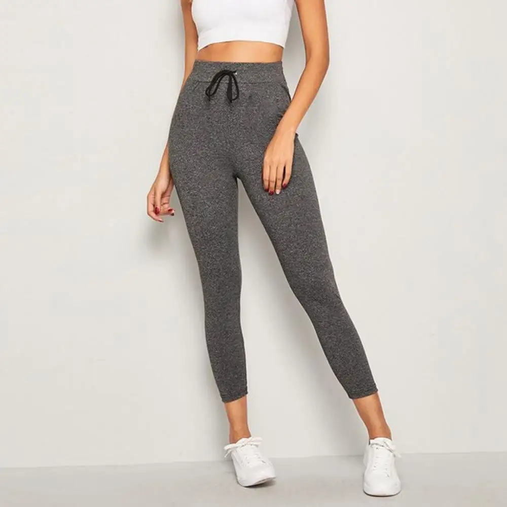 Бесшовные леггинсы с высокой талией эффектом пуш-ап спортивные женские