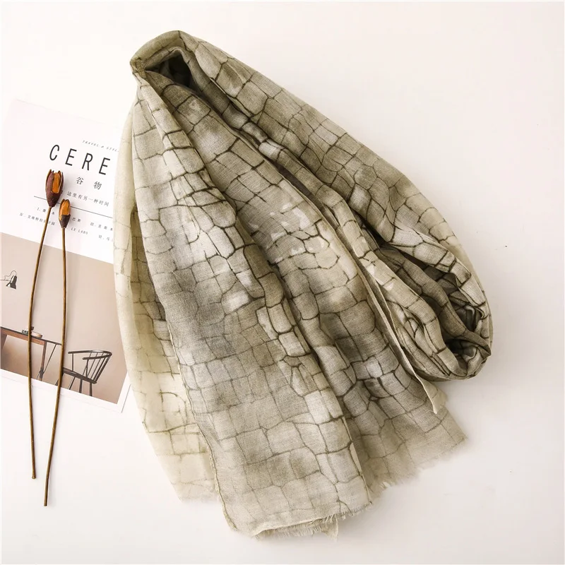 Роскошный брендовый хиджаб летние женские шарфы мягкая Длинная женская шаль с