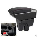 Большой центральный подлокотник + роскошный + подлокотник с разъемом USB ящик для хранения с подстаканником, светодиодная подсветка, USB, подходит для Chevrolet Sail 3 2015-2017