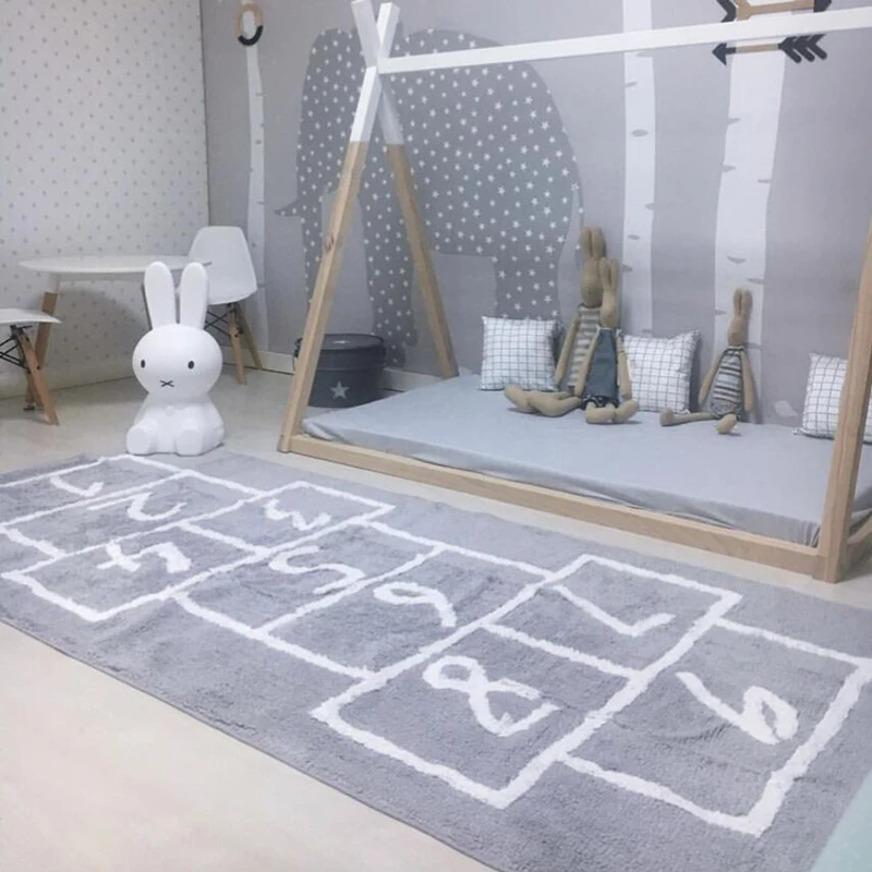Hopscotch ползающее одеяло Детский ковер хлопковый коврик для игр игровой занятий