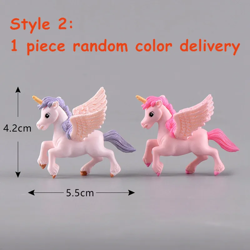 Миниатюрная фигурка единорога 1 шт. для украшения стола | Дом и сад