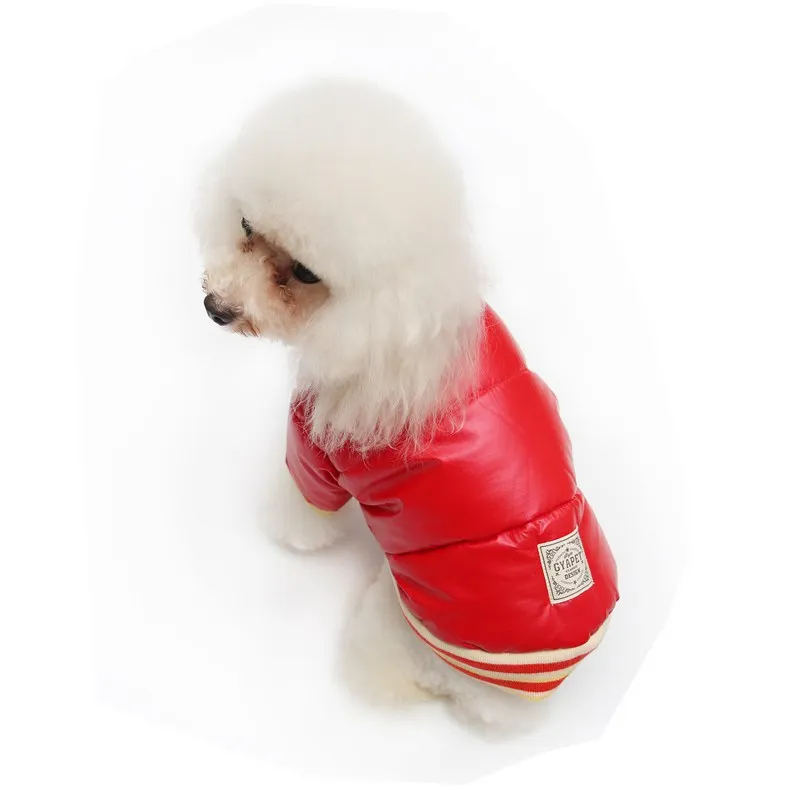 

Autumn and winter thick down jacket pet clothes fight Teddy Schnauzer's two-legged snow pet
