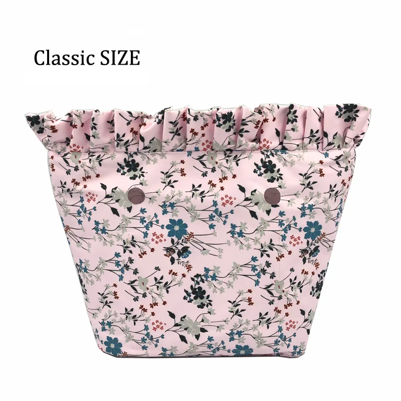 Floral Style 30 Цветочная окантовка подкладка красочный принт внутренний карман на молнии для классического мини Obag вставка с внутренним водонепроницаемым покрытием для O сумки - Цвет: Floral Style 30
