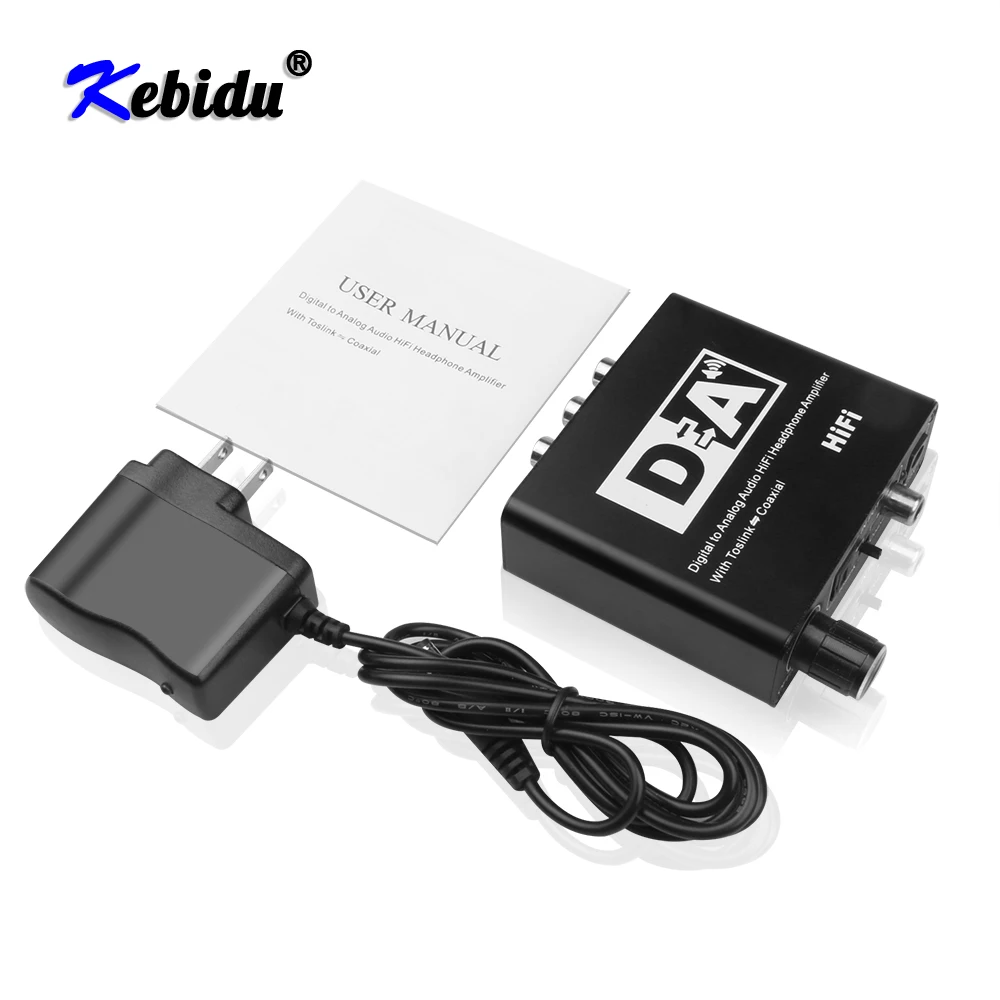 Цифро-аналоговый аудиопреобразователь переходник в оптический Toslink и