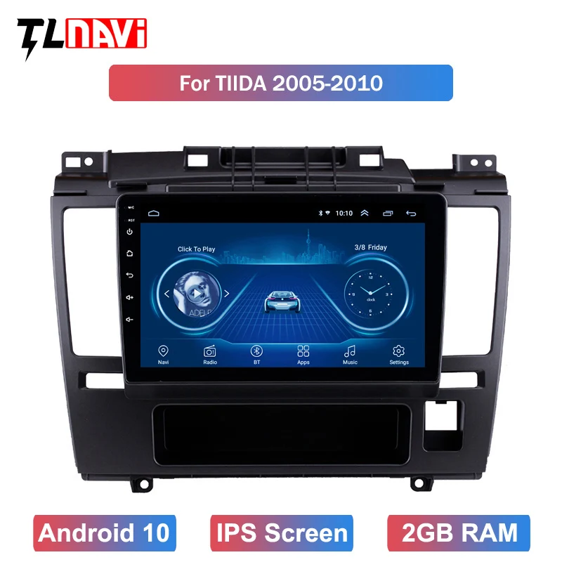 9 дюймов Android 10 IPS сенсорного экрана GPS автомобиль радио для 2005 2006 2007 2008 2009 2010Nissan Tiida